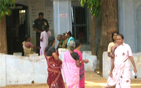 Women in large numbers turned up in Nalumavadi village
