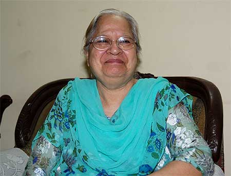 Gobind Kaur at her south Kolkata home