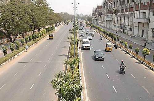 A view of  the IT highway in Chennai