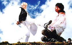 Shah Rukh Khan and Amrish Puri