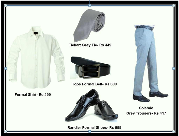 Formal wear clearance for presentation