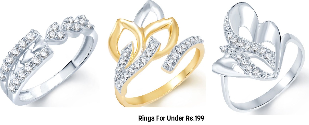 Find Wide Range Stunning Rings Under Rs.199