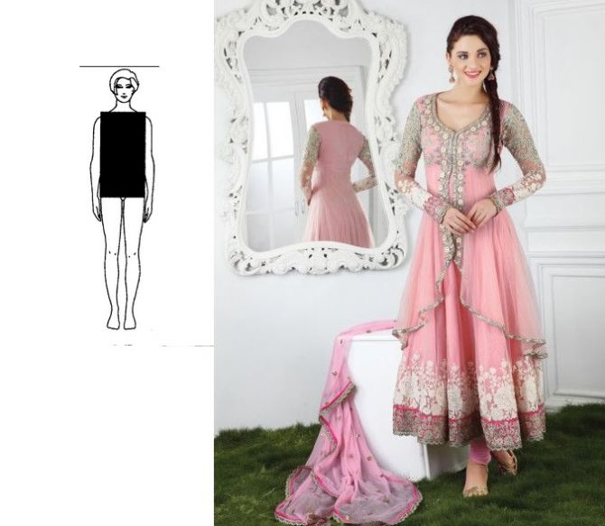Buy Soft Pink Jacket Style Long Anarkali Salwar Kameez
