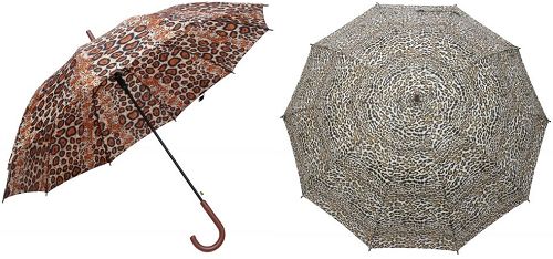 Animal print umbrellas