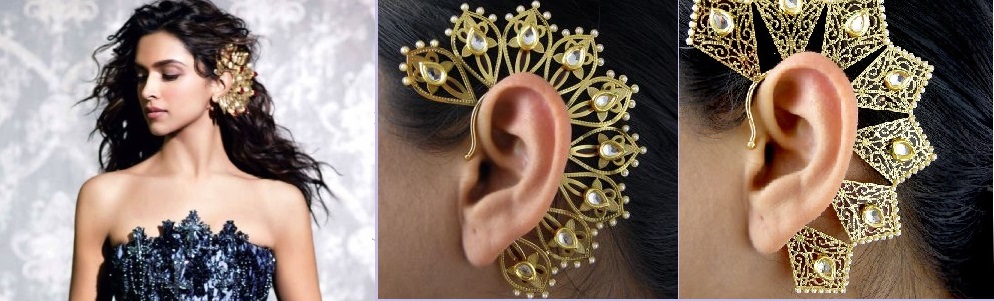 Deepika Wearing Earcuffs