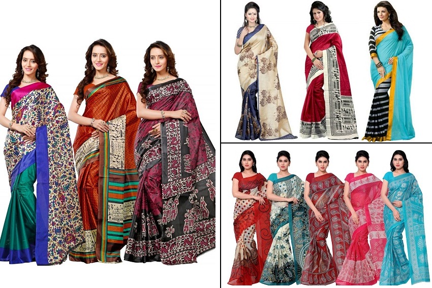 Buy Ishin Universal Georgette Daily Wear Saree With Blouse at 70% off.  |Paytm Mall