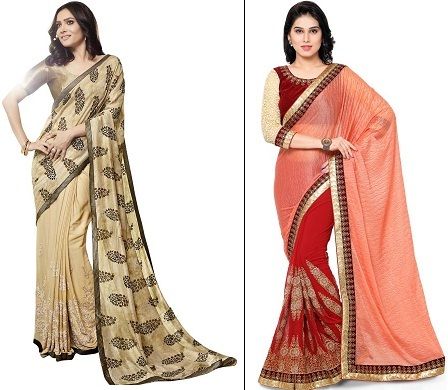 Embroidered sarees
