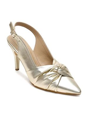 flat n heels womens gold back strap stilettos