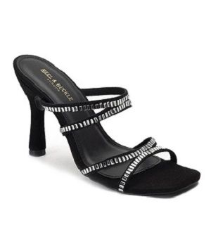 heel buckle london womens silver casual stilettos