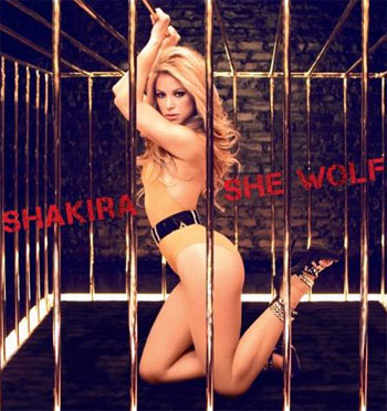 Shakira in a promotional still for <I>She Wolf</I>