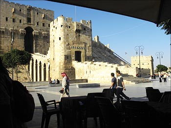 The medieval Citadel, a fortified castle on a hill in the centre of Aleppo, is one of the city's special landmarks. Everyone from the Greeks, Byzantines, Muslim caliphs to Kurdish princes have once lived on this hill, right from 3,000 BC