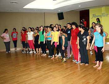 Fitness freaks at one of Jain's workshops in Mumbai
