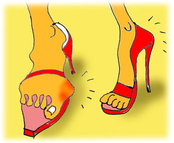 Resolution No 3: Teeter in heels only if you want bunions like Posh Spice