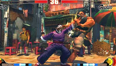 New in Street Fighter IV are the Super and Ultra meters.