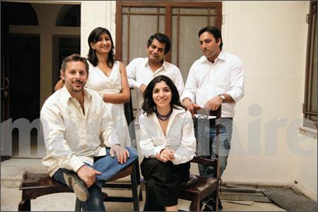 Chiki Sarkar with her new authors in Jaipur during the Literary Festival earlier this year