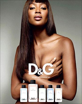 Supermodels go topless for new fragrance ad
