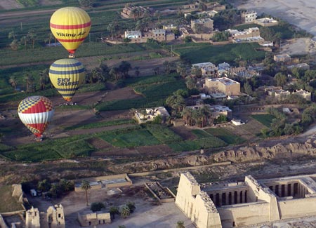 The mesmeric view from a hot air balloon