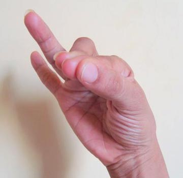 Udaan mudra (Upward moving life force hand gesture)