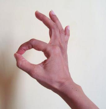 Gyan mudra (Wisdom hand gesture)
