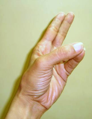Kapha kaarak mudra (Promoting earth element hand gesture)