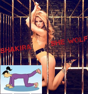 Get bootylicious like Shakira with leg raises
