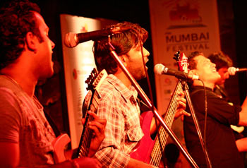 Mumbai-based Hindi rock band Prayag in concert
