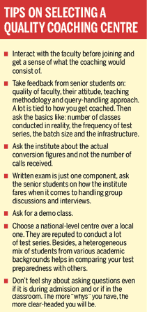 Role of coaching centers