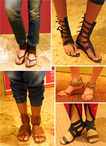 Off-ramp trends: Gladiator sandals and more