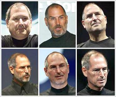 Apple Inc's CEO Steve Jobs is shown in this combination photo of file photographs dating from July 2000 to September 2008.