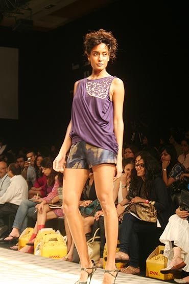 Cool casuals in cotton and shorts as seen here on Lisa Haydon are ideal summerwear