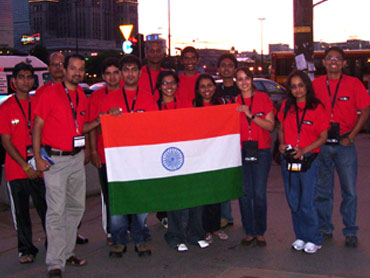 The Indian contingent at the Imagine Cup finals in Warsaw, Poland