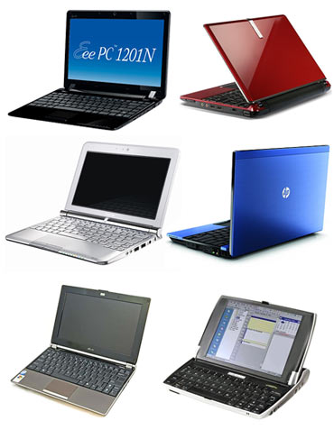 Collage of netbooks