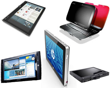 Collage of Tablet PCs