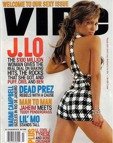 Jennifer Lopez on the cover of Vibe
