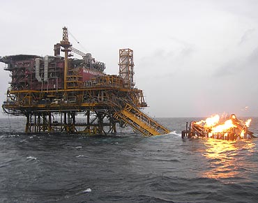 Fires at oil rigs are just one of the dangers divers have to contend with