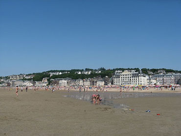 The beach at Trouville sur Mer