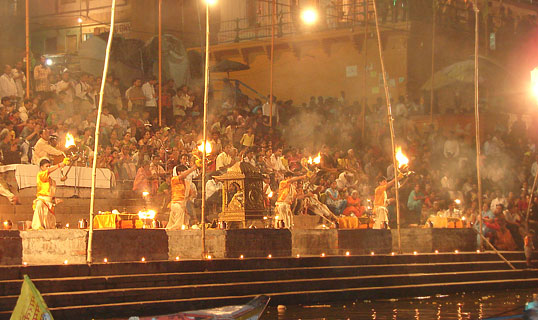 Pujas, aartis are performed along river banks in Varanasi, Haridwar etc to celebrate Ganga Dusshera.