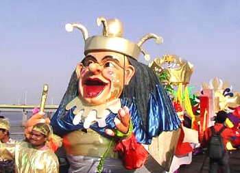 Fancy dress balls, floats, parades etc mark the celebrations at the Goa Carnival.