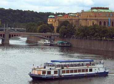 On the banks of the Vlatva river stand a vast number of the city's historic landmarks
