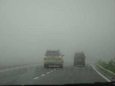 Driving in a misty haze