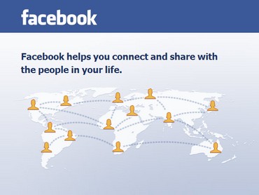 A screenshot of Facebook's homepage
