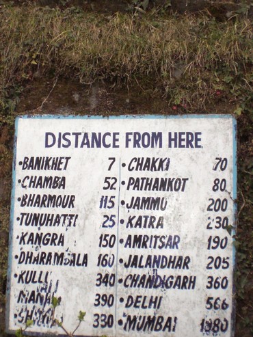 Just in case you were wondering where to head to from Dalhousie, this stone holds the answers