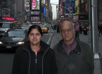 Lakshmi Balaji with her father