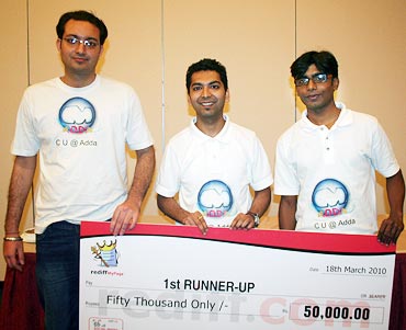 From left: Sanjeev Raina, Sumit Kakkar and Ravi Kishore