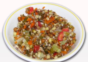 Mixed sprouts bhel