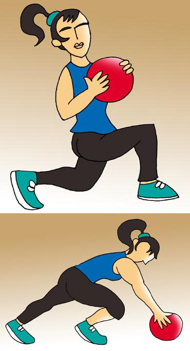 Lunges and mountain-climbing