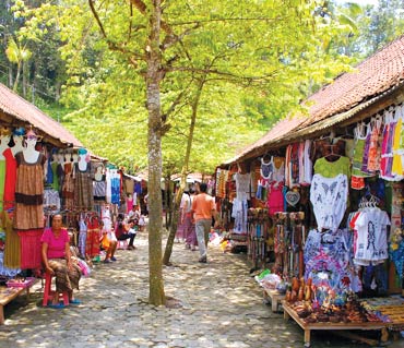 There are shops in almost every corner of Bali.
