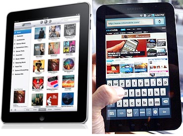 Apple iPad versus Samsung Galaxy Tab