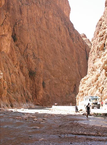 The spectacular Todra Gorge