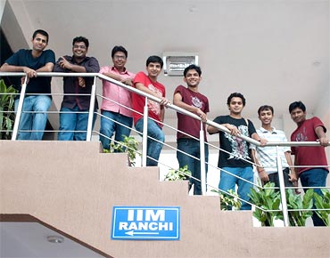Piyusha's batchmates at IIM Ranchi